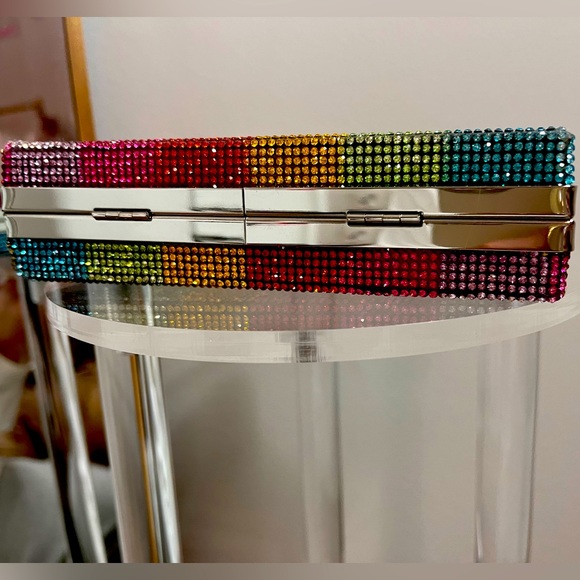 Rainbow Rhinestone Clutch - Picture 2 of 8